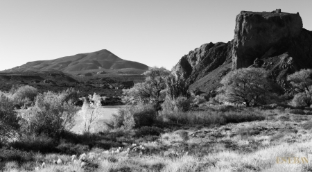 Vuelta del río Chubut Mini Print